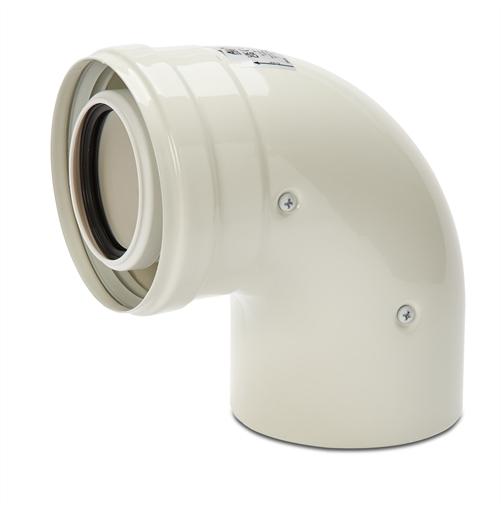 Alpha Push-Fit Flue Bend 90 Degree 3.031811